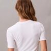 Camiseta ajustada con gráfico del logotipo Monogram en Modal elástico Camiseta ajustada con gráfico del logotipo Monogram en Modal elástico