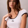 Camiseta ajustada con gráfico Monólogo Camiseta ajustada con gráfico Monólogo
