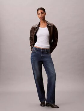 Camiseta ajustada de Modal elástico acanalado