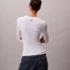 Camiseta ajustada de Modal elástico acanalado Camiseta ajustada de Modal elástico acanalado