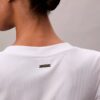 Camiseta ajustada de Modal elástico acanalado Camiseta ajustada de Modal elástico acanalado