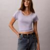 Camiseta ajustada Monologo tejida Camiseta ajustada Monologo tejida