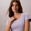 Camiseta ajustada Monologo tejida Camiseta ajustada Monologo tejida