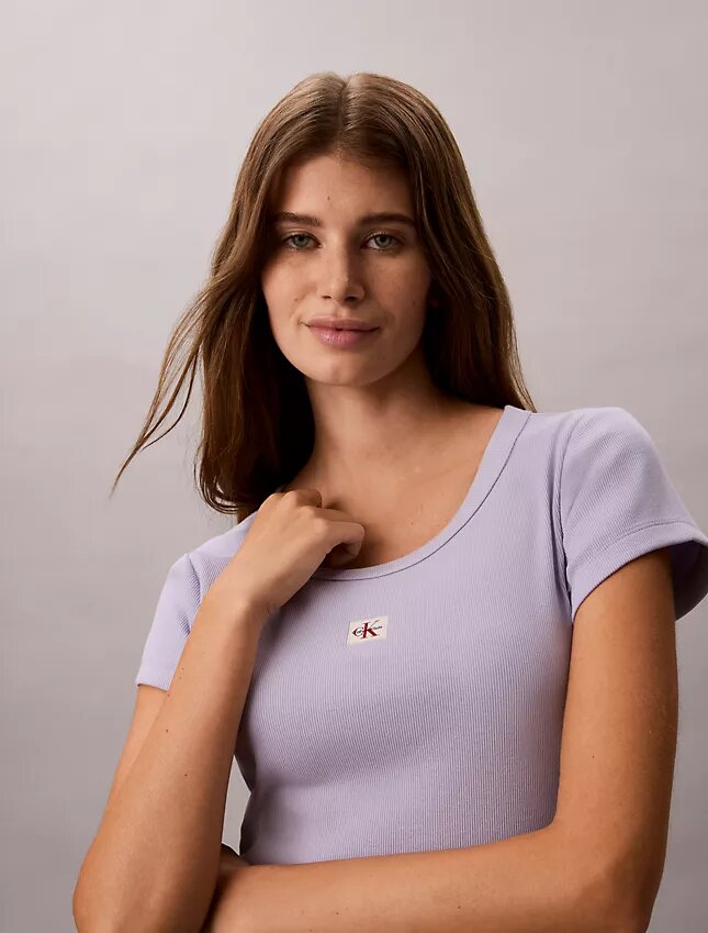 Camiseta ajustada Monologo tejida Camiseta ajustada Monologo tejida