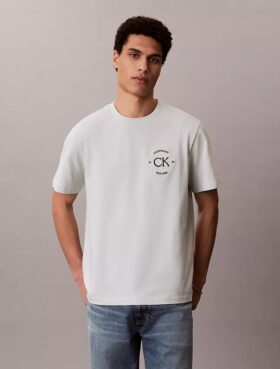 Camiseta clásica con gráfico de círculo con el logotipo Camiseta clásica con gráfico de círculo con el logotipo
