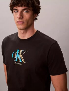 Camiseta clásica con gráfico de doble Monogram