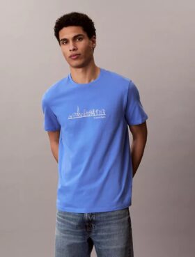 Camiseta clásica con gráfico de horizonte urbano