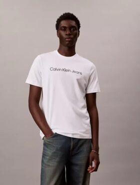 Camiseta clásica con gráfico de logotipo en lámina