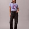 Camiseta clásica con gráfico de logotipo floral Camiseta clásica con gráfico de logotipo floral
