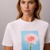 Camiseta clásica con gráfico de margaritas Camiseta clásica con gráfico de margaritas