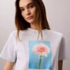Camiseta clásica con gráfico de margaritas Camiseta clásica con gráfico de margaritas