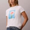 Camiseta clásica con gráfico de margaritas Camiseta clásica con gráfico de margaritas