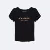 Camiseta clásica con gráfico del logotipo de Nueva York para niñas Camiseta clásica con gráfico del logotipo de Nueva York para niñas