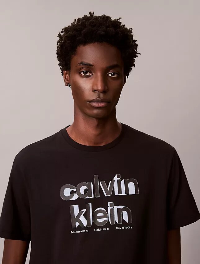 Camiseta clásica con gráfico del logotipo en sombra Camiseta clásica con gráfico del logotipo en sombra