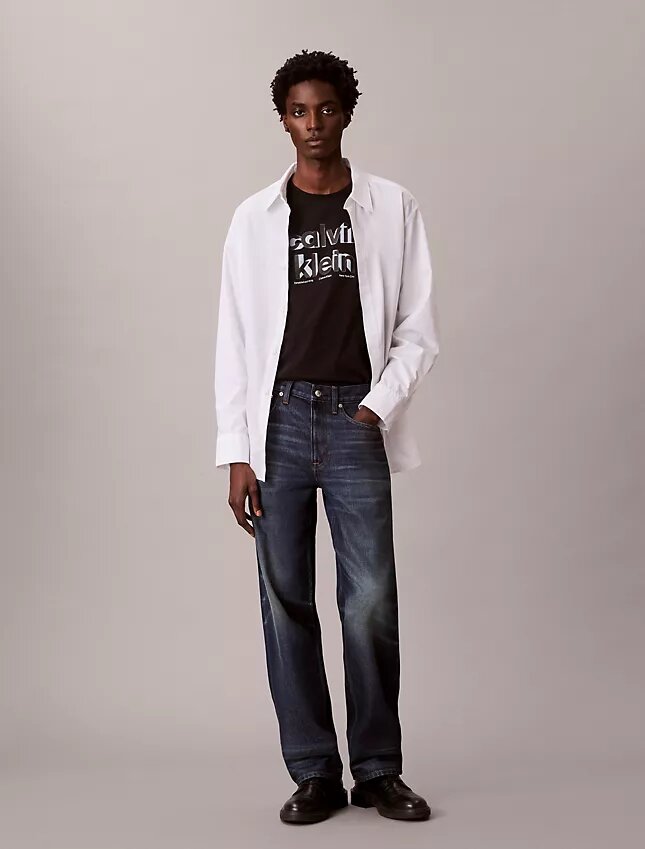 Camiseta clásica con gráfico del logotipo en sombra Camiseta clásica con gráfico del logotipo en sombra