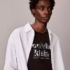 Camiseta clásica con gráfico del logotipo en sombra Camiseta clásica con gráfico del logotipo en sombra