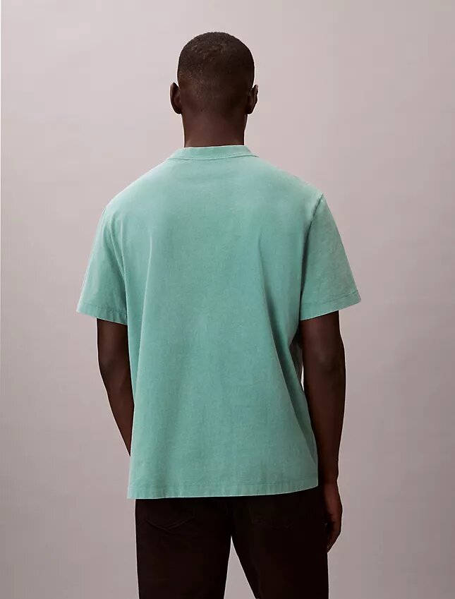 Camiseta clásica con gráfico del logotipo y lavado ácido Camiseta clásica con gráfico del logotipo y lavado ácido