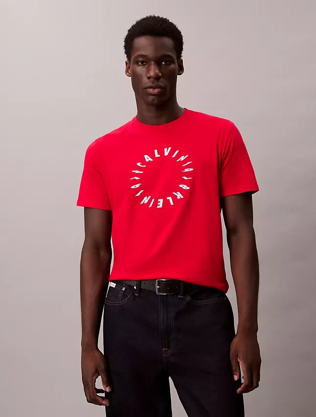 Camiseta clásica con logotipo circular Camiseta clásica con logotipo circular