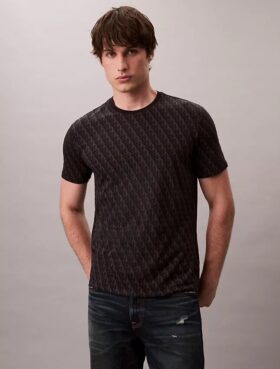 Camiseta clásica con monograma integral Liquid Touch