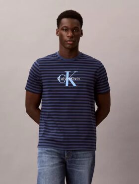 Camiseta clásica con rayas gráficas Monólogo