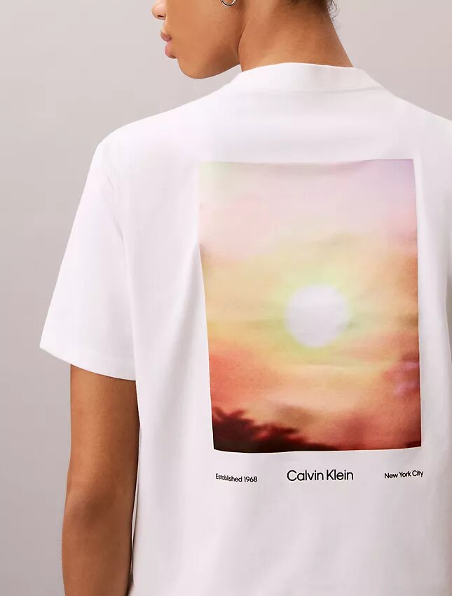 Camiseta clásica de jersey refrescante con gráfico de sol Camiseta clásica de jersey refrescante con gráfico de sol