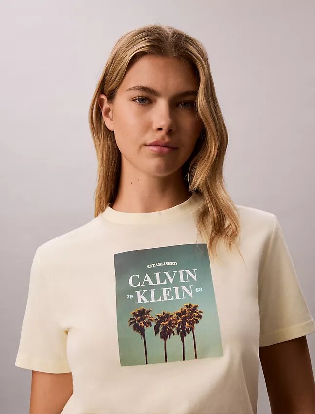 Camiseta con gráfico del logotipo de la palmera Camiseta con gráfico del logotipo de la palmera