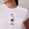 Camiseta corta con estampado de Kate Moss Camiseta corta con estampado de Kate Moss