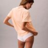 Camiseta de algodón Cotton Stretch con logo para estar por casa Camiseta de algodón Cotton Stretch con logo para estar por casa