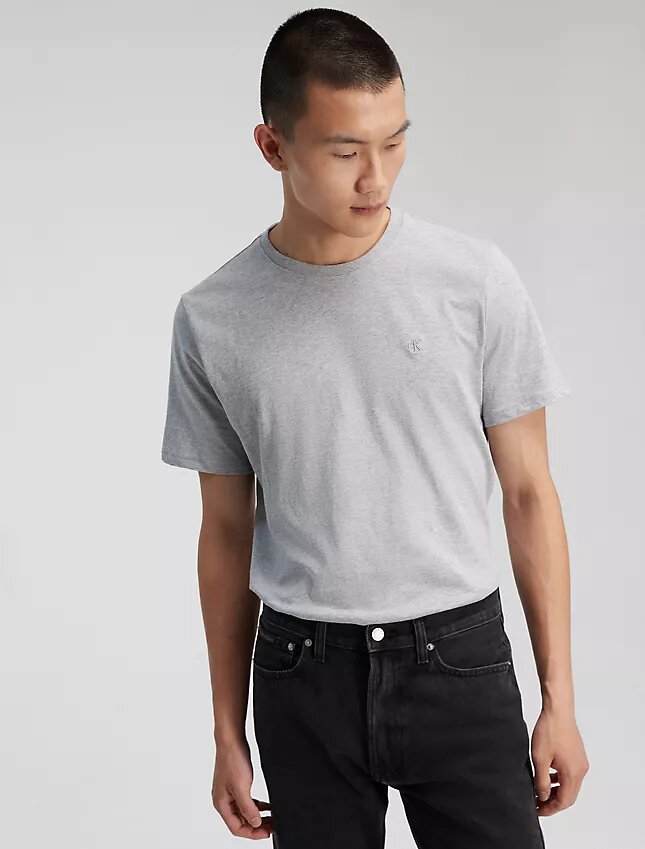 Camiseta de algodón liso con Monogram Camiseta de algodón liso con Monogram