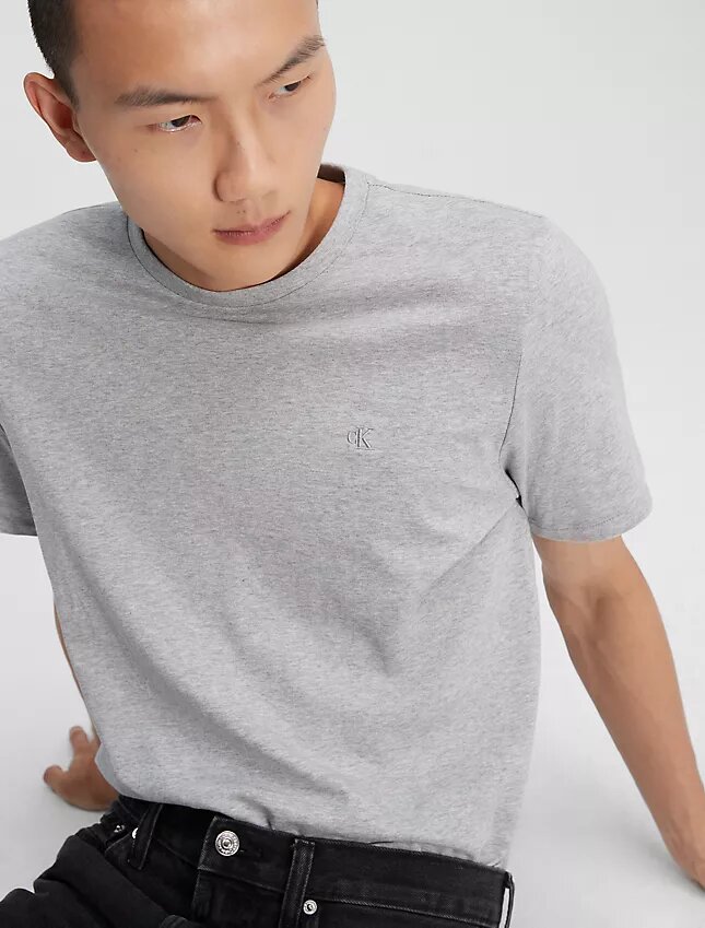 Camiseta de algodón liso con Monogram Camiseta de algodón liso con Monogram