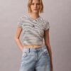 Camiseta de bebé con rayas y Monogram