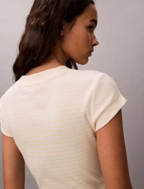 Camiseta de bebé con rayas y Monogram