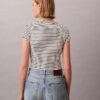 Camiseta de bebé con rayas y Monogram
