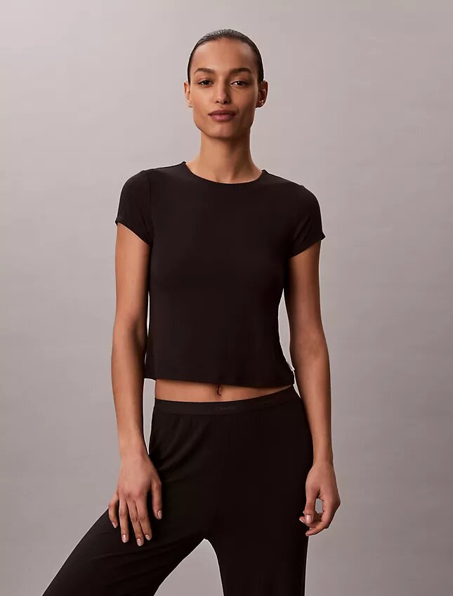 Camiseta de bebé elástica de Modal con tejido de punto caído Camiseta de bebé elástica de Modal con tejido de punto caído