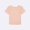 Camiseta de cuello cuadrado para niñas Camiseta de cuello cuadrado para niñas