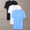 Camiseta de cuello en V de corte ajustado, paquete de 3, mezcla de Cotton Stretch Camiseta de cuello en V de corte ajustado, paquete de 3, mezcla de Cotton Stretch