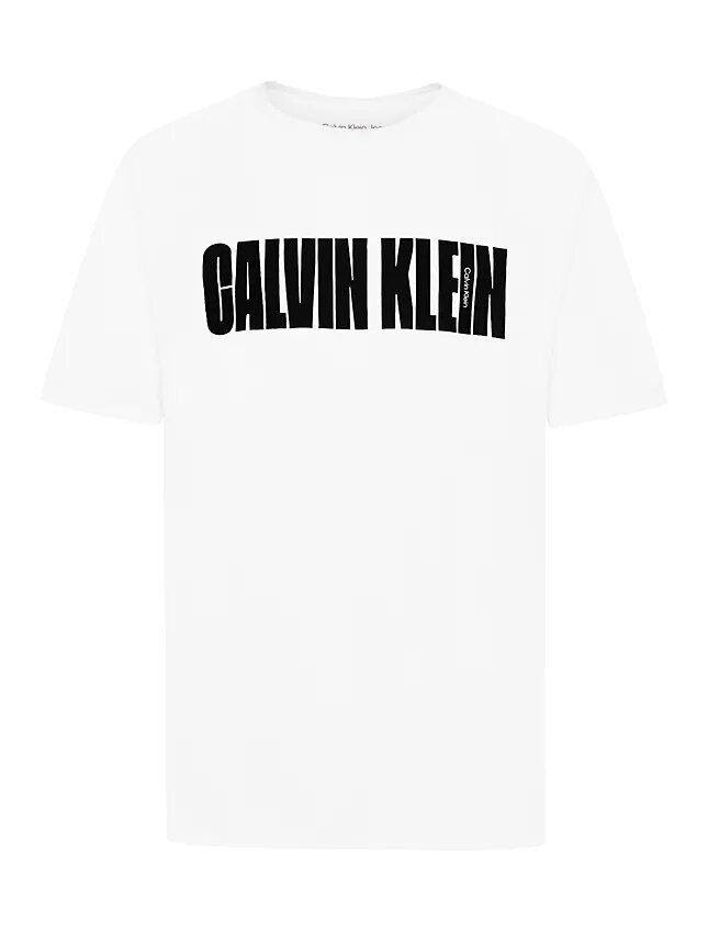 Camiseta de cuello redondo con el logotipo de CK en mayúsculas para niños Camiseta de cuello redondo con el logotipo de CK en mayúsculas para niños