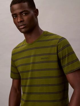 Camiseta de cuello redondo con rayas Liquid Touch