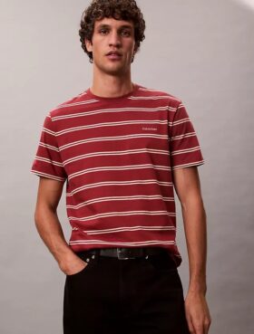 Camiseta de cuello redondo con rayas Liquid Touch