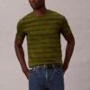 Camiseta de cuello redondo con rayas Liquid Touch Camiseta de cuello redondo con rayas Liquid Touch