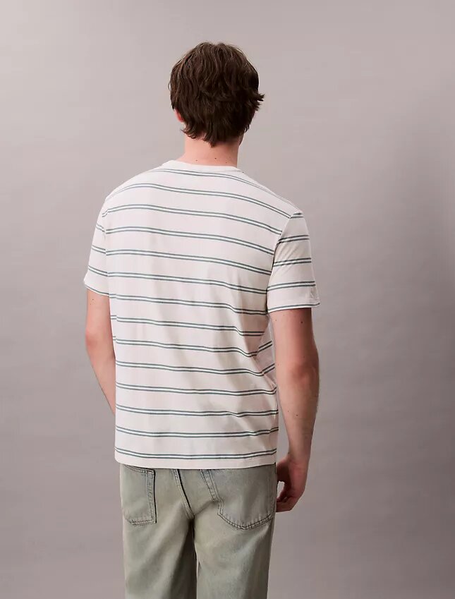 Camiseta de cuello redondo con rayas Liquid Touch Camiseta de cuello redondo con rayas Liquid Touch