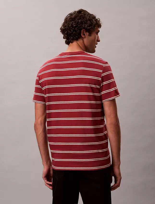 Camiseta de cuello redondo con rayas Liquid Touch Camiseta de cuello redondo con rayas Liquid Touch