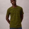 Camiseta de cuello redondo con rayas Liquid Touch Camiseta de cuello redondo con rayas Liquid Touch