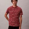 Camiseta de cuello redondo con rayas Liquid Touch Camiseta de cuello redondo con rayas Liquid Touch