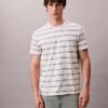 Camiseta de cuello redondo con rayas Liquid Touch Camiseta de cuello redondo con rayas Liquid Touch