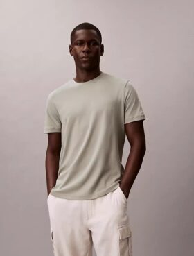 Camiseta de cuello redondo de algodón Supima