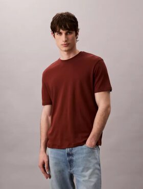 Camiseta de cuello redondo de algodón Supima