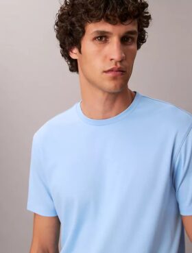 Camiseta de cuello redondo de algodón Supima