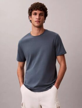 Camiseta de cuello redondo de algodón Supima