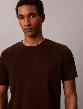 Camiseta de cuello redondo de algodón Supima